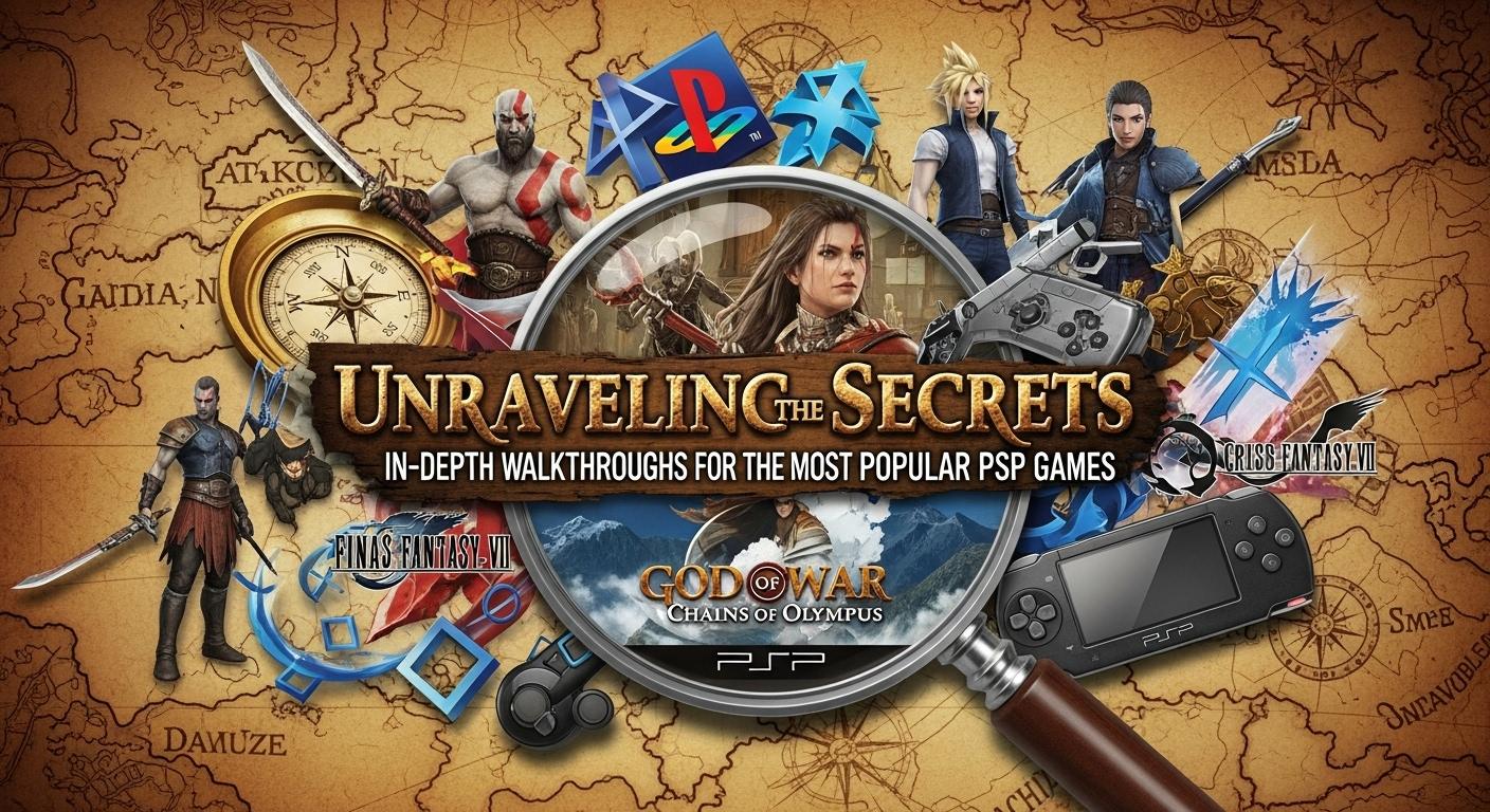 “Unraveling the Secrets: In-depth Walkthroughs for the Most Popular PSP Games”