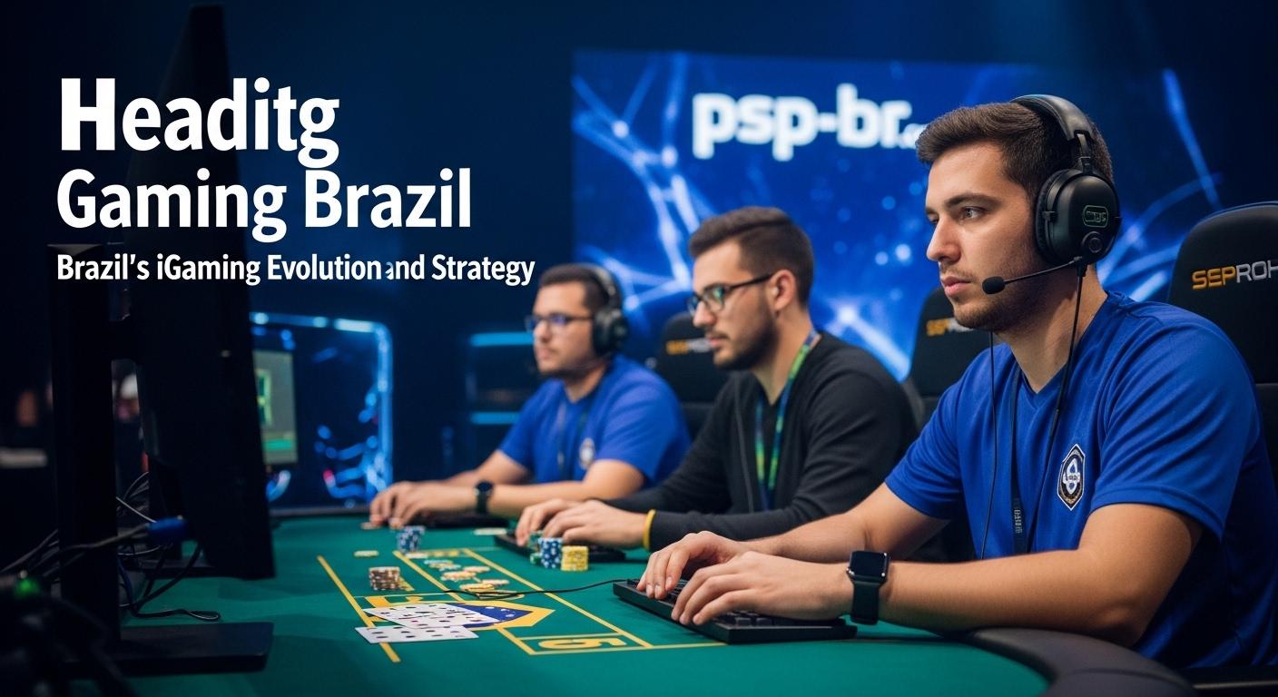 Brazilian igaming market scene with diverse players and regulatory imagery