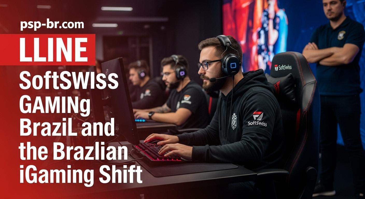 Brazilian iGaming landscape with SoftSwiss branding and regulatory symbols