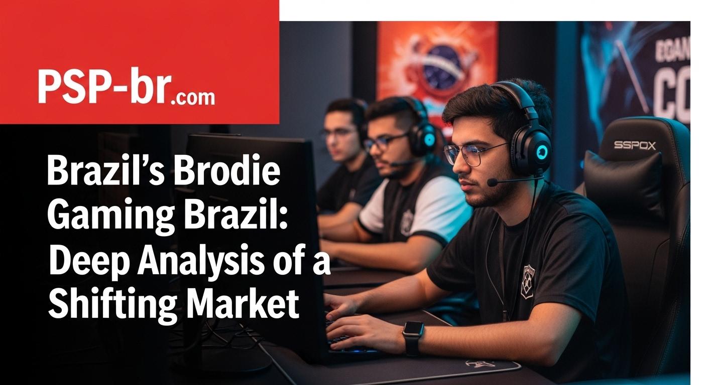 Brazilian gamers and a streamer analyzing market trends for brodie Gaming Brazil