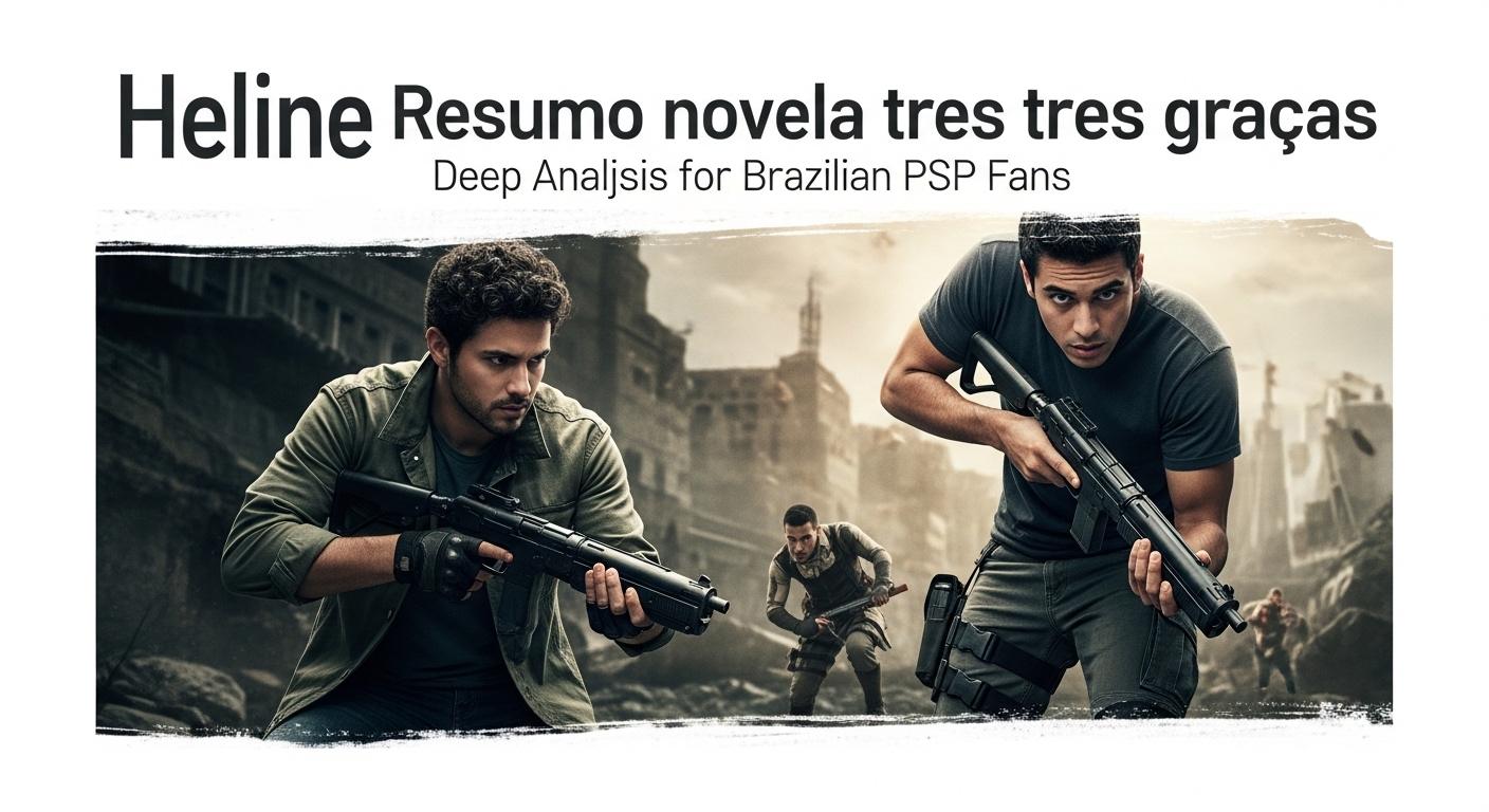 Brazilian gamer with PSP watching Três Graças updates on a TV screen